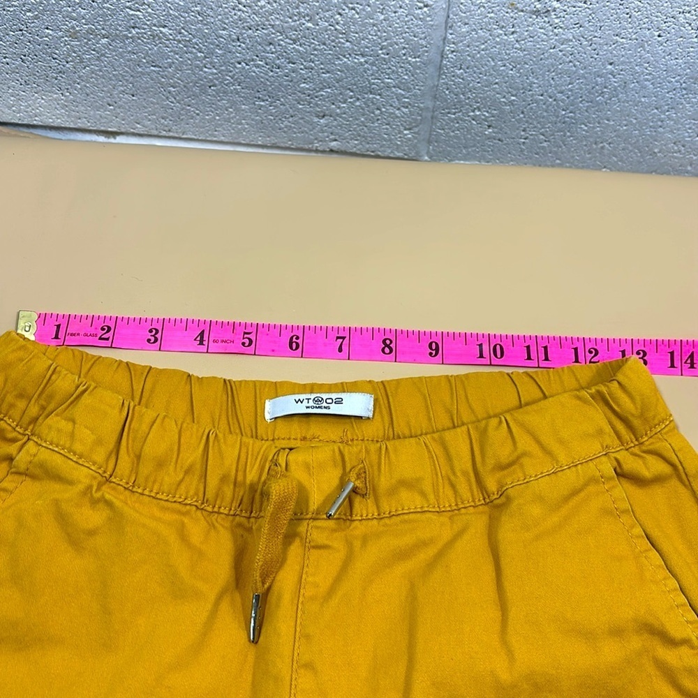 WT02 elastic waist and bottom Mustard Yellow Pants​​​ - Picture 6 of 8